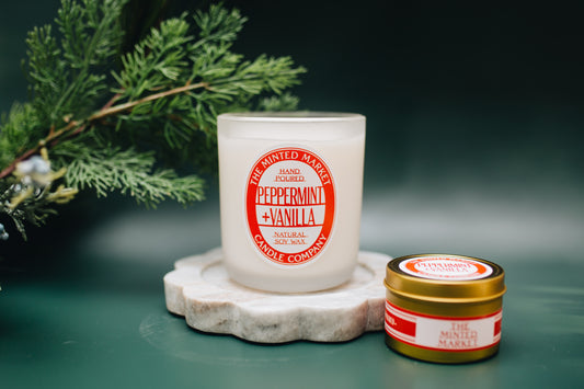 Peppermint + Vanilla Candle