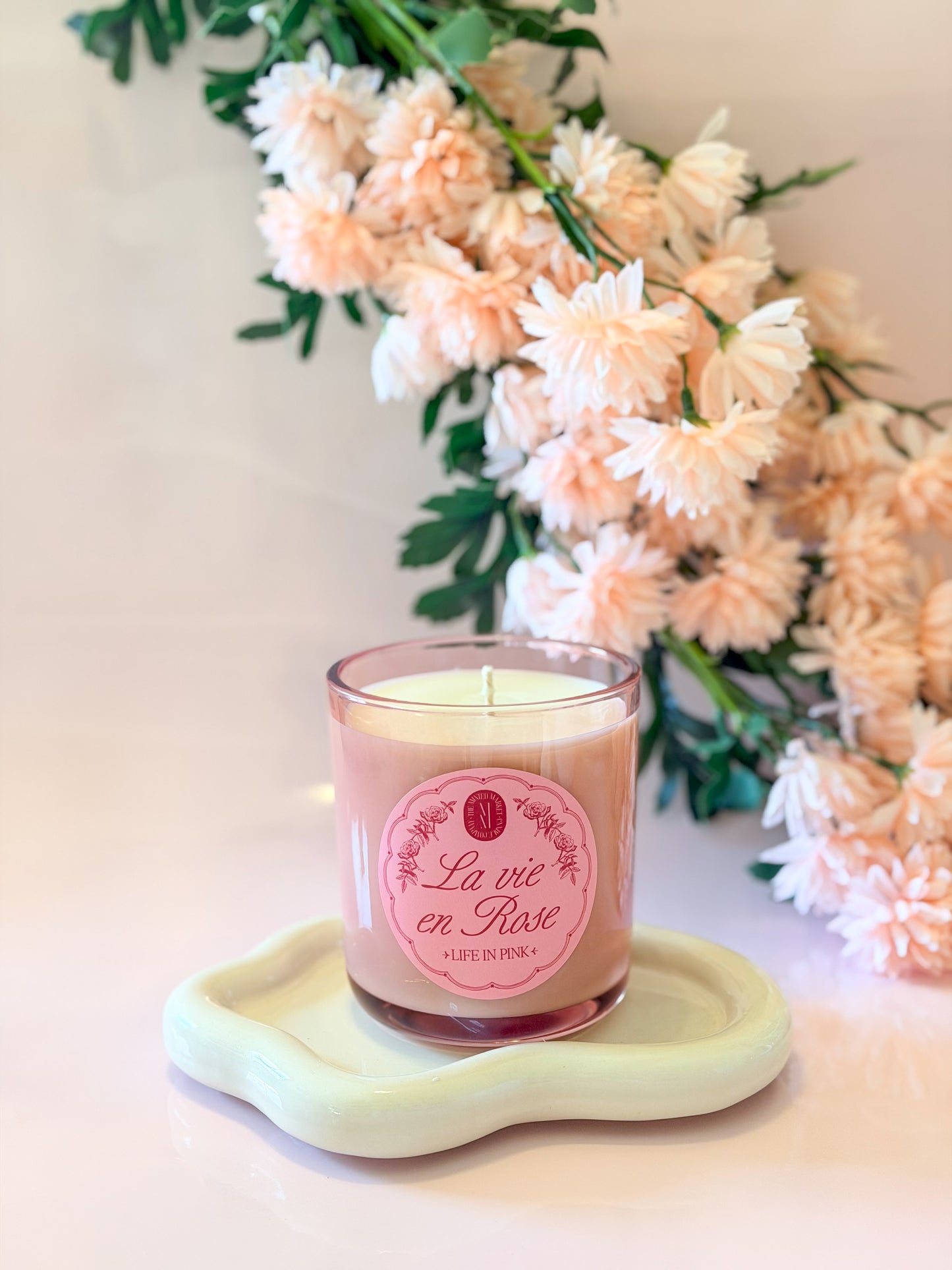 La vie en Rose Candle