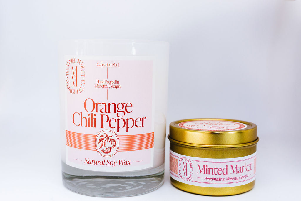 Orange Chili Pepper Candle